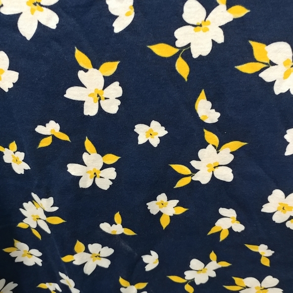 NWT Women's Blue Floral Croft & Barrow Essential Crewneck Tee Small 100% Cotton - Picture 5 of 10